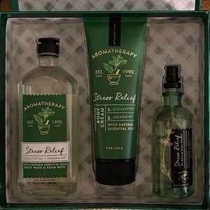 Bath and body works stress relief gift set